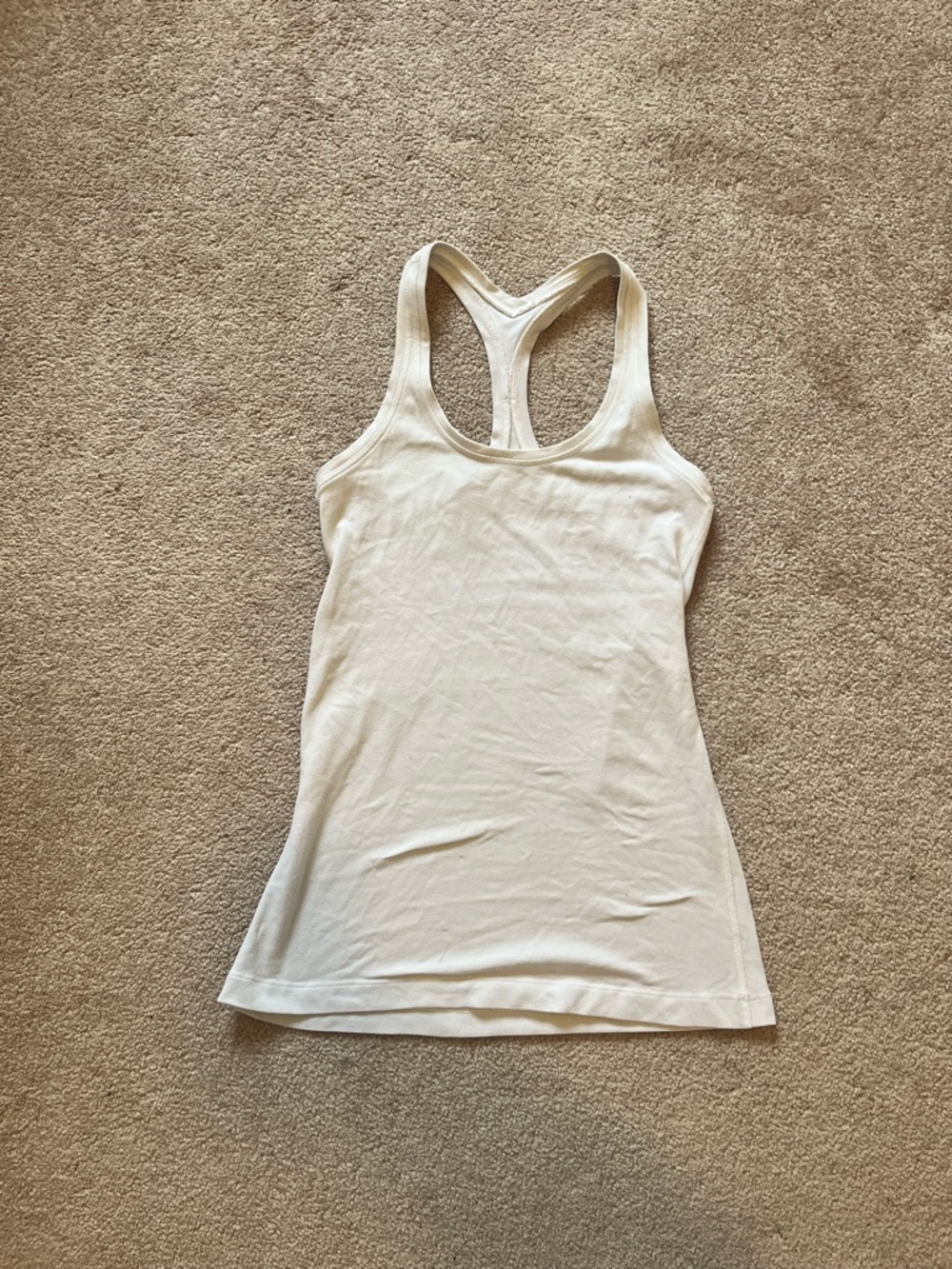 Women’s White Racerback Tank Top